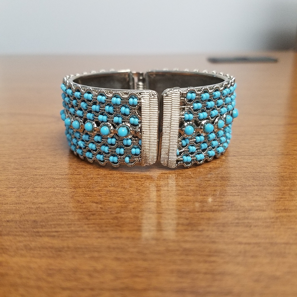 Silver and turquoise Bracelet Set - Picture 5 of 8